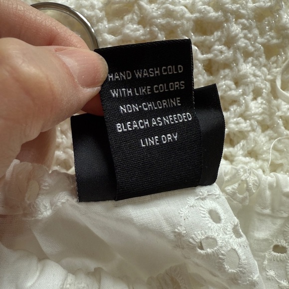 LIV Los Angeles Eyelet White Sleeveless Tiered Maxi Dress - Picture 9 of 9